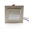 China factory square footlight aluminum indoor wall recessed led stair step light